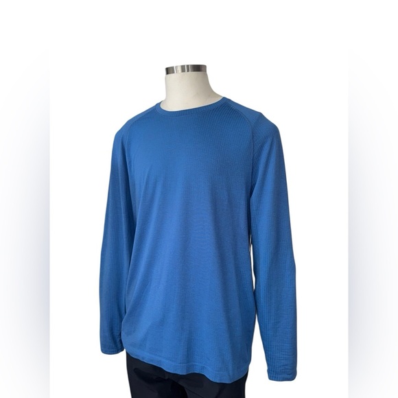 LULULEMON Metal Vent Tech Long-Sleeve Shirt XXL in Pipe Dream Blue/Pitch… - Picture 4 of 11